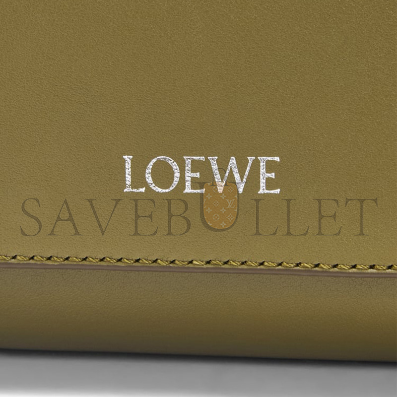 l0ew* flamenco satchel in shiny S*pple calfskin b411fsax04 (34*24*12cm)